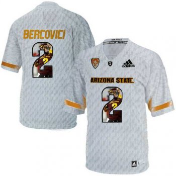 Arizona State Sun Devils #2 Mike Bercovici Ice Team Logo Print College Football Jersey8