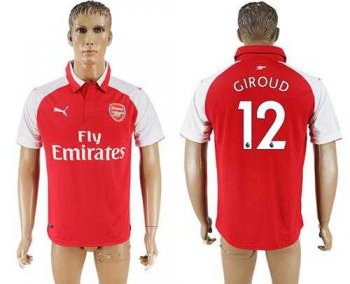 Arsenal #12 Giroud Home Soccer Club Jersey