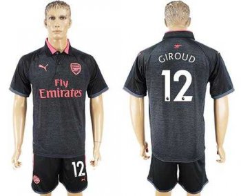 Arsenal #12 Giroud Sec Away Soccer Club Jersey