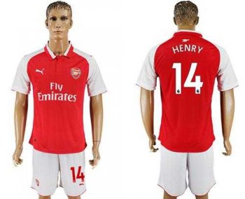 Arsenal #14 Henry Home Soccer Club Jersey