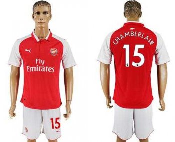 Arsenal #15 Chamberlain Home Soccer Club Jersey