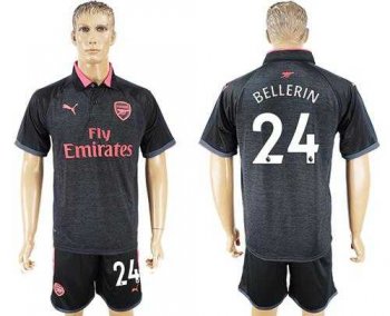 Arsenal #24 Bellerin Sec Away Soccer Club Jersey