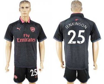 Arsenal #25 Jenkinson Sec Away Soccer Club Jersey