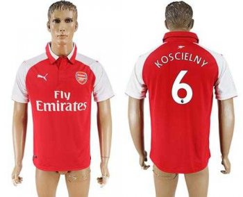 Arsenal #6 Koscielny Home Soccer Club Jersey