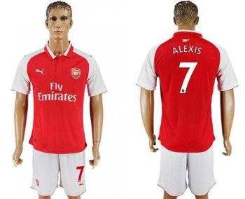 Arsenal #7 Alexis Home Soccer Club Jersey