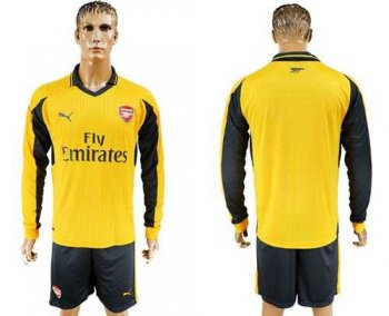 Arsenal Blank Away Long Sleeves Soccer Club Jersey