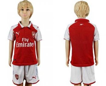 Arsenal Blank Home Kid Soccer Club Jersey