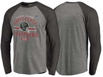 Atlanta Falcons Gray 2016 NFC Conference Champions Vintage Snap Long Sleeve T-Shirt