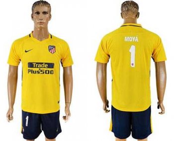 Atletico Madrid #1 Moya Away Soccer Club Jersey