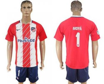 Atletico Madrid #1 Moya Home Soccer Club Jersey