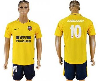 Atletico Madrid #10 Carrasco Away Soccer Club Jersey