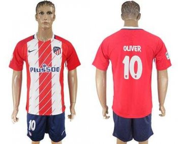 Atletico Madrid #10 Oliver Home Soccer Club Jersey