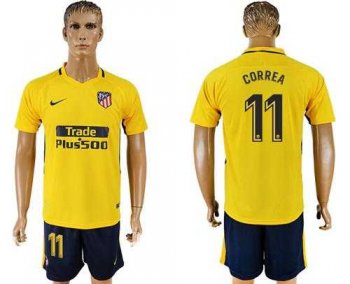 Atletico Madrid #11 Correa Away Soccer Club Jersey