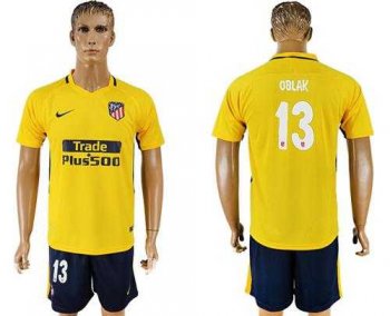 Atletico Madrid #13 Oblak Away Soccer Club Jersey