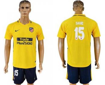 Atletico Madrid #15 Savic Away Soccer Club Jersey