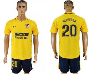 Atletico Madrid #20 Juanfran Away Soccer Club Jersey