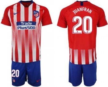 Atletico Madrid #20 Juanfran Home Soccer Club Jersey