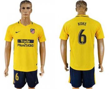 Atletico Madrid #6 Koke Away Soccer Club Jersey