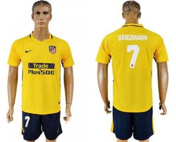 Atletico Madrid #7 Griezmann Away Soccer Club Jersey