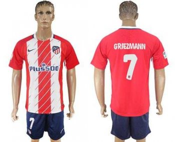 Atletico Madrid #7 Griezmann Home Soccer Club Jersey