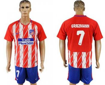 Atletico Madrid #7 Griezmann Home Soccer Club Jersey