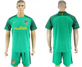 Atletico Madrid Blank Green Goalkeeper Soccer Club Jersey