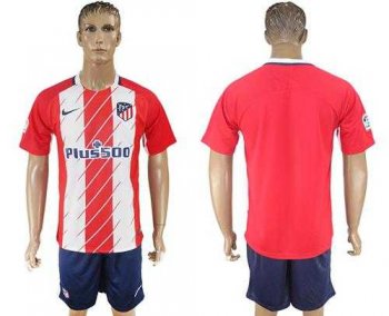 Atletico Madrid Blank Home Soccer Club Jersey