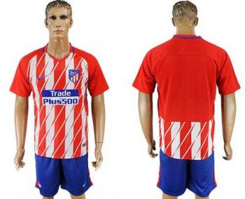 Atletico Madrid Blank Home Soccer Club Jersey