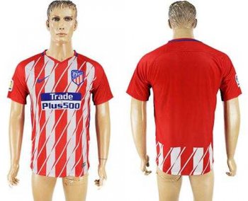 Atletico Madrid Blank Home Soccer Club Jersey