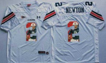 Auburn Tigers #2 Cam Newton White Player Fashion Stitched NCAA Jersey