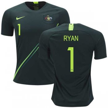 Australia #1 Ryan Away Soccer Country Jersey