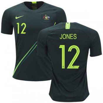 Australia #12 Jones Away Soccer Country Jersey