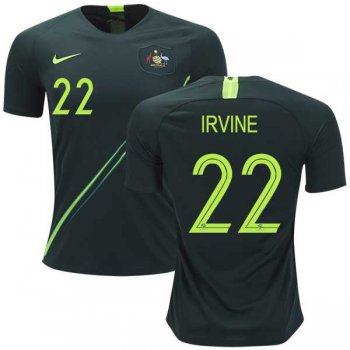 Australia #22 Irvine Away Soccer Country Jersey