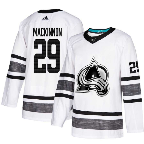 Adidas Avalanche #29 Nathan MacKinnon White Authentic 2019 All-Star Stitched NHL Jersey