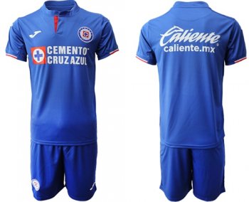 Cruz Azul Blank Blue Home Soccer Club Jersey