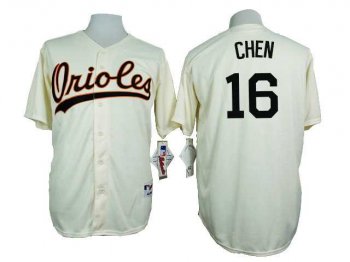 Baltimore Orioles #16 Wei Yin Chen Cream 1954 Turn Back The Clock Throwback Stitched Baseball Jersey