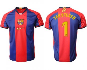 Barcelona #1 Ter Stegen Home Soccer Club Jersey