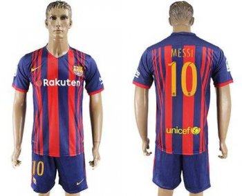 Barcelona #10 Messi Home Soccer Club Jersey