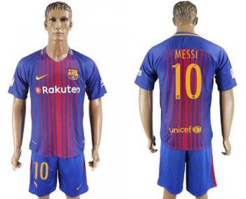 Barcelona #10 Messi Home Soccer Club Jersey