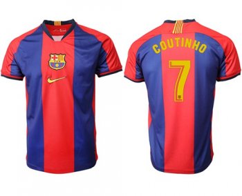 Barcelona #7 Coutinho Home Soccer Club Jersey