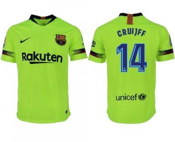 Barcelona #14 Cruijff Away Soccer Club Jersey