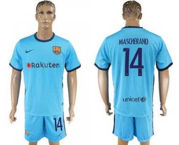 Barcelona #14 Mascherano Away Soccer Club Jersey