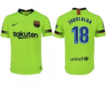 Barcelona #18 Jordi Alba Away Soccer Club Jersey