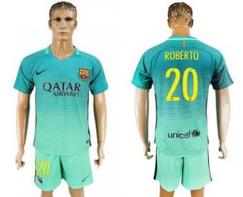 Barcelona #20 Roberto Sec Away Soccer Club Jersey