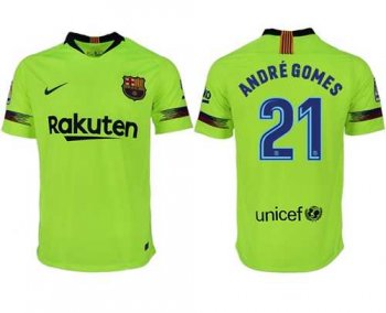 Barcelona #21 Andre Gomes Away Soccer Club Jersey