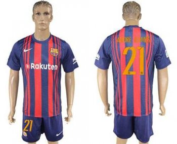 Barcelona #21 Andre Gomes Home Soccer Club Jersey