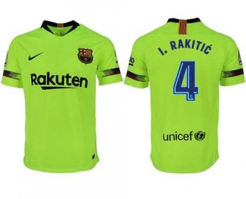 Barcelona #4 I.Rakitic Away Soccer Club Jersey