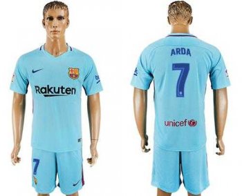 Barcelona #7 Arda Away Soccer Club Jersey