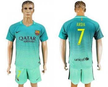 Barcelona #7 Arda Sec Away Soccer Club Jersey