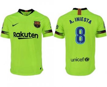 Barcelona #8 A.Iniesta Away Soccer Club Jersey